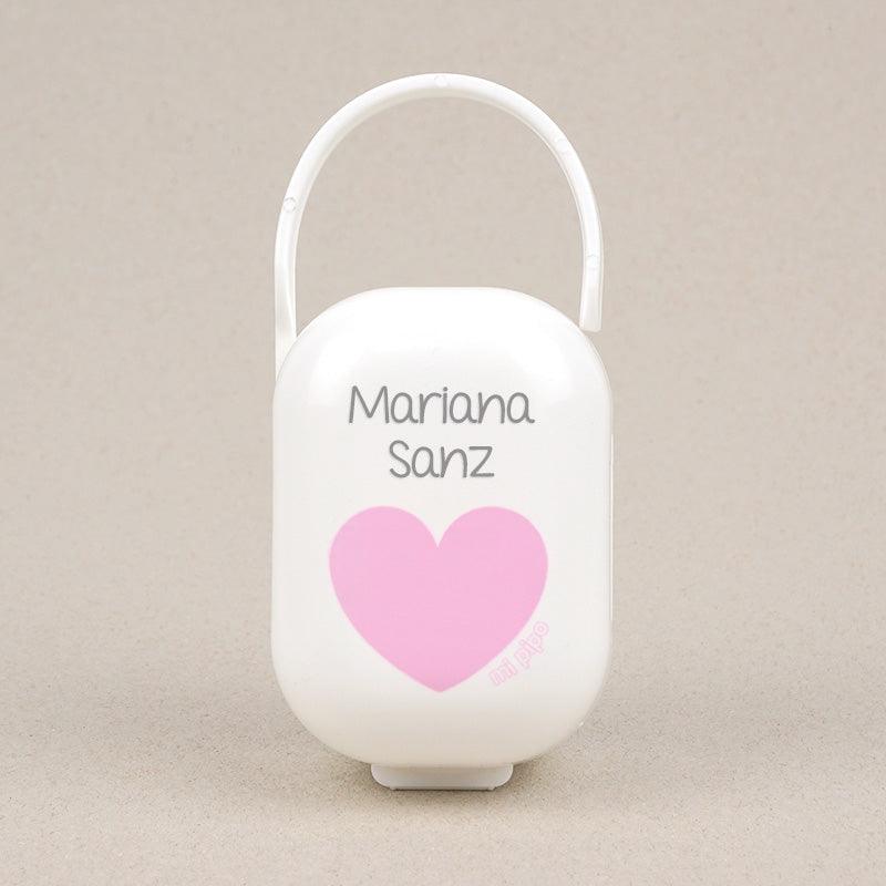 Caja Portachupetes Corazón Rosa Mi Pipo - Nanetes #